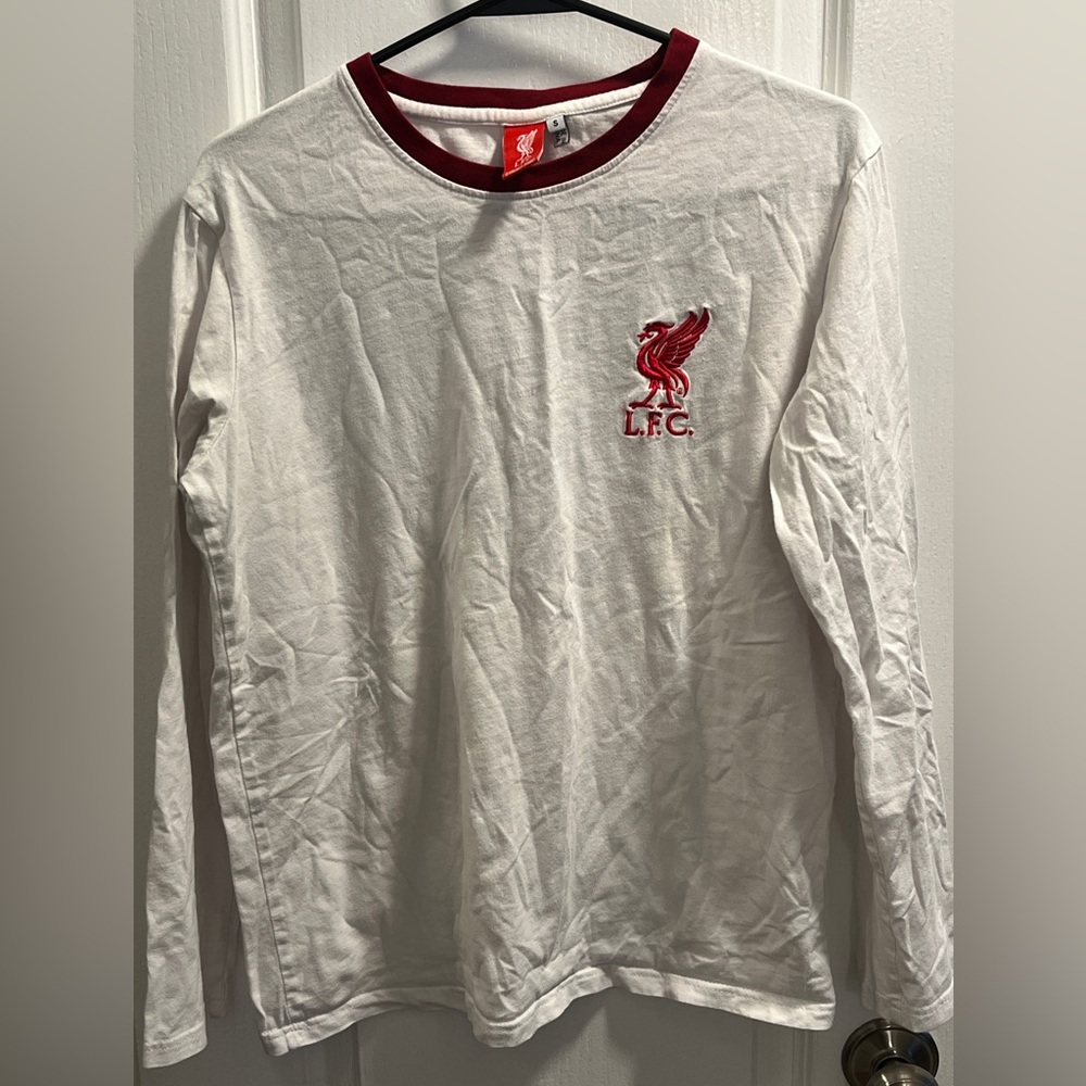Liverpool White and Red Long Sleeve Tee
